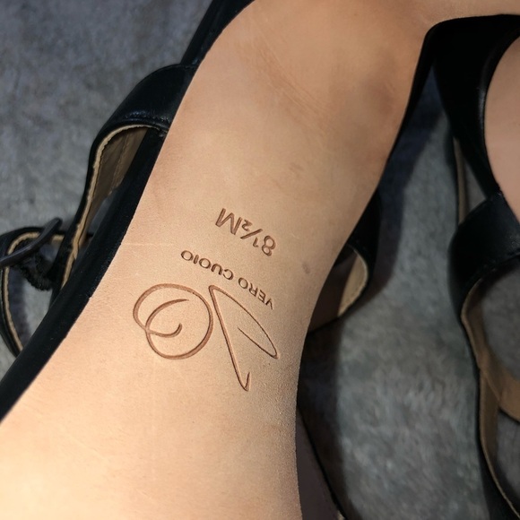 JOAN OLOFF Gigi Mary Jane High-Heel Sandals Sz 8.5 - Picture 10 of 12